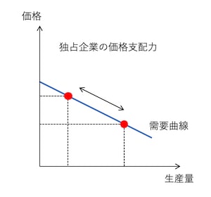 独占企業の価格支配力