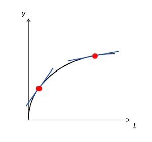 労働の限界生産性逓減